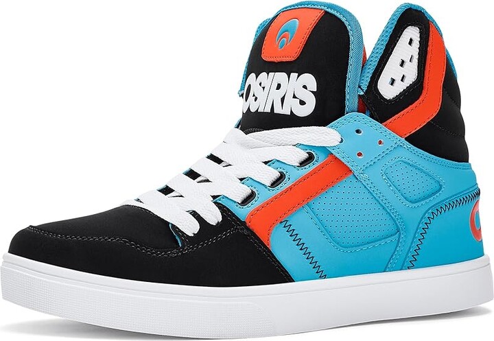 Osiris Clone Men's Skate Shoes Black/Blue/Orange : 9 D - Medium Synthetic/Textile