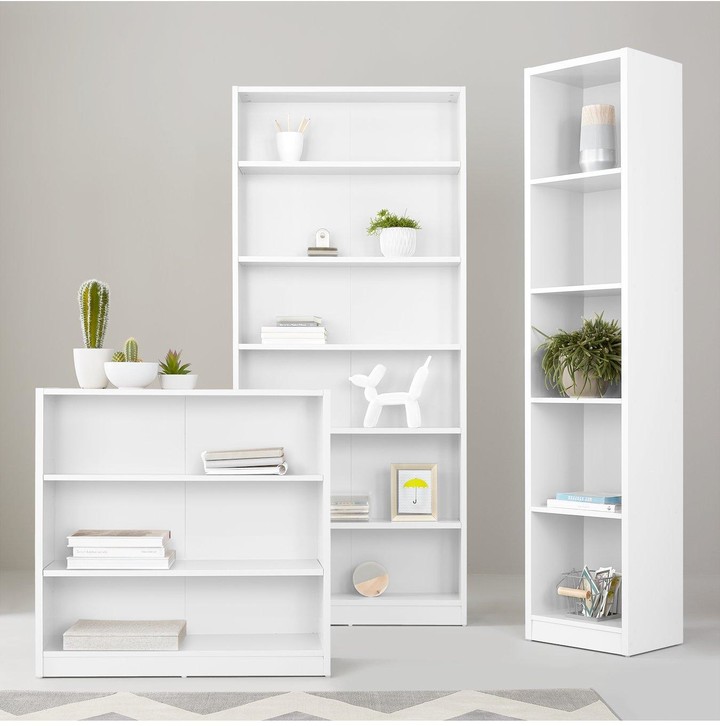 Metro Tall Wide Extra Deep Bookcase White ShopStyle