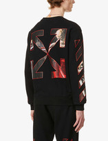 Thumbnail for your product : Off-White Caravaggio graphic-print cotton-jersey jumper