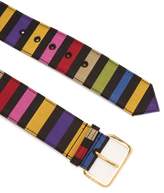 Thumbnail for your product : Etro Striped Satin Belt - Womens - Multi