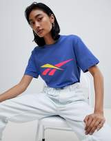 Thumbnail for your product : Reebok T-Shirt With Contrast Vector Logo