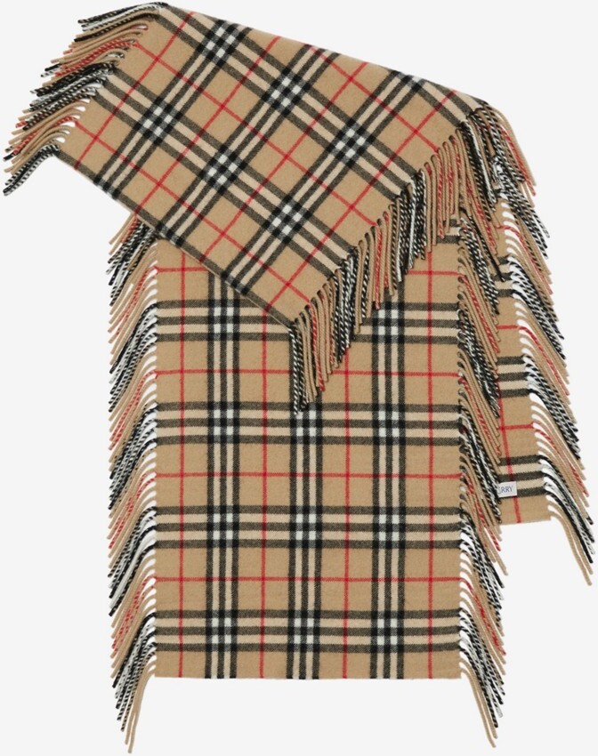 Burberry Check Cashmere Happy Scarf