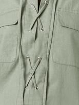 Thumbnail for your product : Equipment lace-up neck shirt dress
