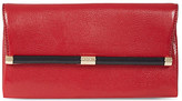 Thumbnail for your product : Diane von Furstenberg Lizard-embossed leather envelope clutch