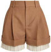 Thumbnail for your product : Chloé Wool Pinstripe Tailored Shorts