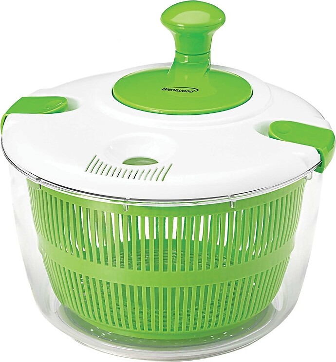 Brentwood Salad Spinner with 5-Qt. Serving Bowl, (KA-5030G)