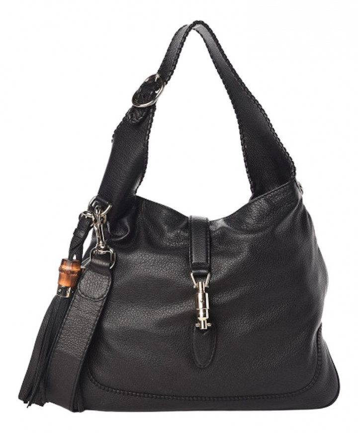 Gucci Jackie Vintage Black Leather Handbags - ShopStyle Bags