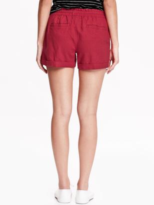 Old Navy Women's Linen-Blend Shorts (3 1/2")