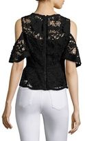 Thumbnail for your product : Nanette Lepore Cocktail Cold-Shoulder Cropped Top