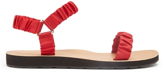 The Row Egon ruched-strap sandals