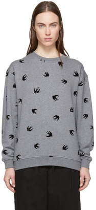 McQ Grey Mini Swallow Sweatshirt
