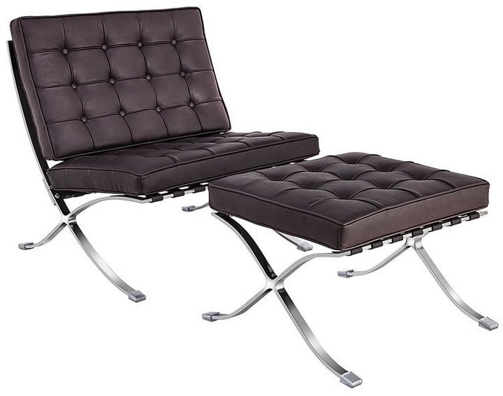 Global Pronex furniture Barcelona chair with ottoman ShopStyle Armchairs & Recliners