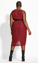 Thumbnail for your product : City Chic Red Leopard Dress - red