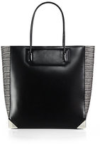 Thumbnail for your product : Alexander Wang Prisma Contrast Embossed Leather Tote/Silvertone