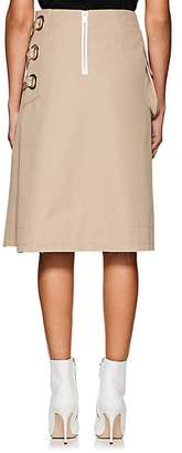 Sacai Women's Lace-Up Cotton Midi-Skirt - Beige