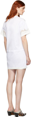 3.1 Phillip Lim White Lace Insert T-Shirt Dress