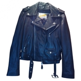 Thumbnail for your product : Schott Black Leather Biker jacket