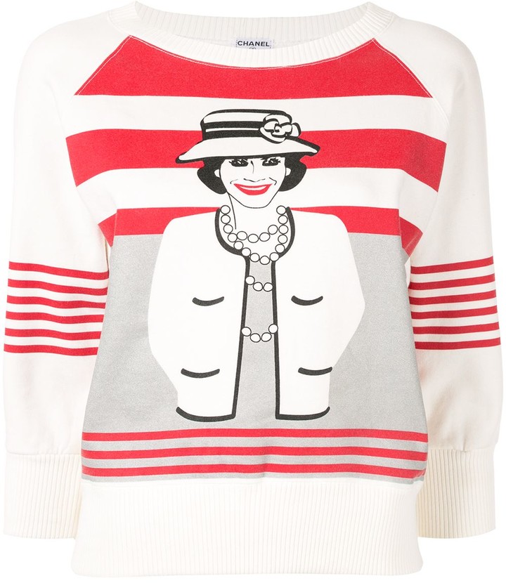 chanel cropped sweatshirt
