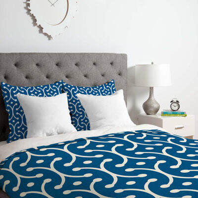 Deny Designs Holli Zollinger Denim Picket Duvet Cover Set