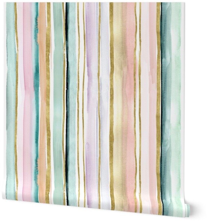 Shutterfly Wallpapers Daydream Stripe Rotate Wallpaper, Test Swatch (2