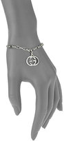 Thumbnail for your product : Gucci Double G Sterling Silver Charm Bracelet