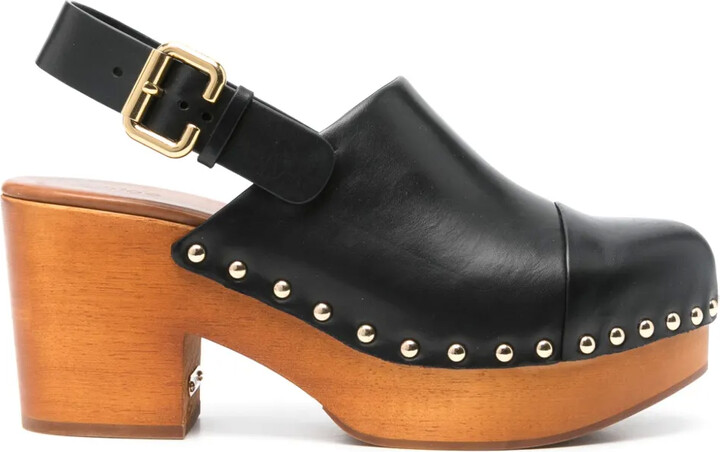 Chloé 80mm Jeannette clogs