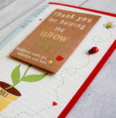 Thumbnail for your product : The Little Paper Company Thank You For Helping Me Grow Card And Seed Packet Gift