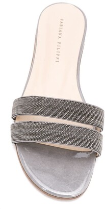 Fabiana Filippi Bead-Embellished Sandals