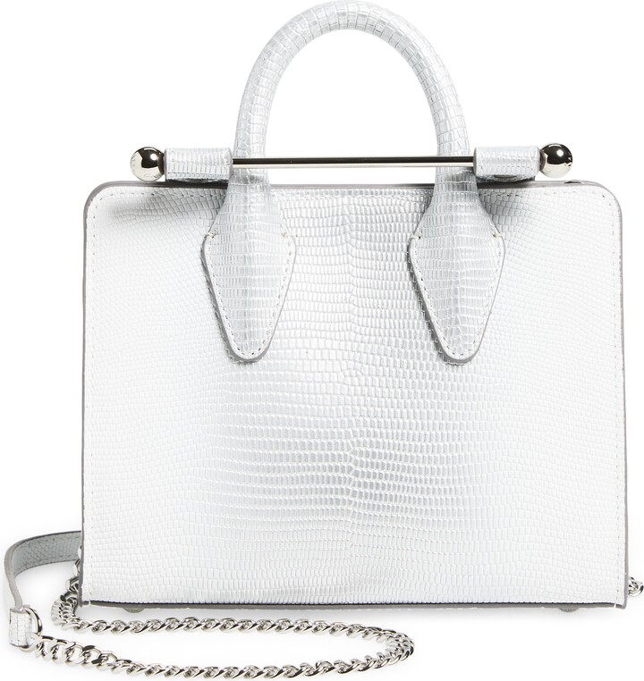 Strathberry Nano Lizard Embossed Leather Tote
