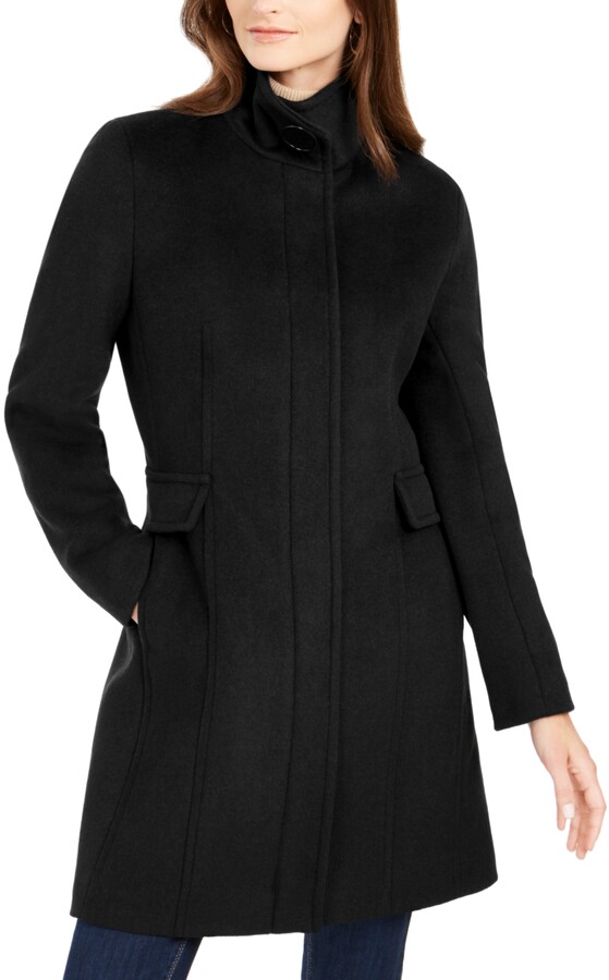 stand collar walker coat