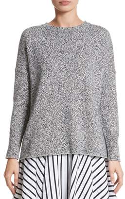 Adam Lippes Marled Cotton, Cashmere & Silk Sweater