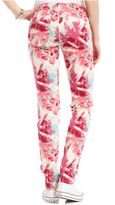 Thumbnail for your product : Celebrity Pink Jeans Juniors' Floral-Print Skinny Jeans