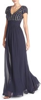 Thumbnail for your product : JS Collections Embellished Chiffon Empire Gown