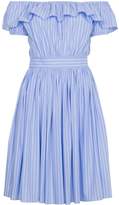 Thumbnail for your product : Miu Miu Off the shoulder striped dress