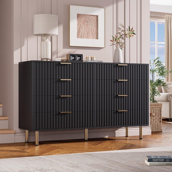 Garvee Fluted8-DrawerDresser54\