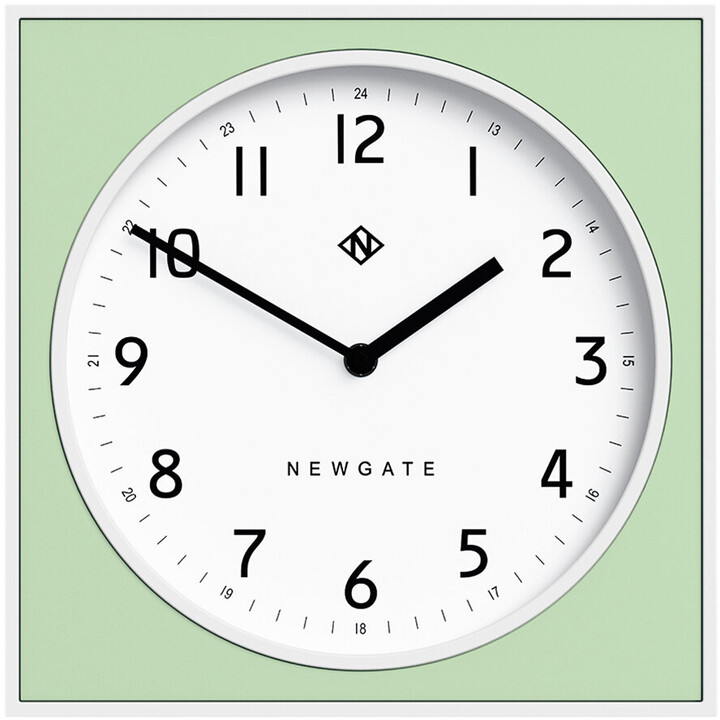 Newgate Clocks Burger & Chips Wall Clock Light Green ShopStyle