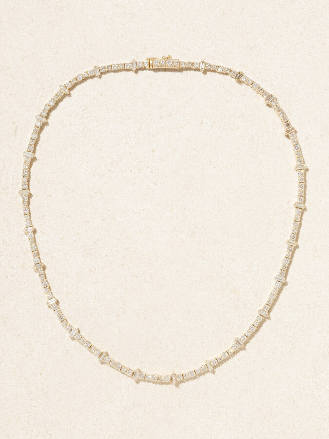 Ileana Makri Rivulet 18-karat Gold Diamond Necklace - Silver