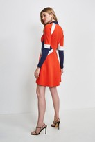 Thumbnail for your product : Karen Millen Colour Block Zip Ponte Dress