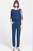 Thumbnail for your product : Halston Slit Sleeve Jumpsuit