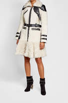 Thumbnail for your product : Alexander McQueen Shearling Coat with Leather