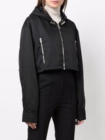 Thumbnail for your product : Givenchy Monogram-Print Cropped Jacket