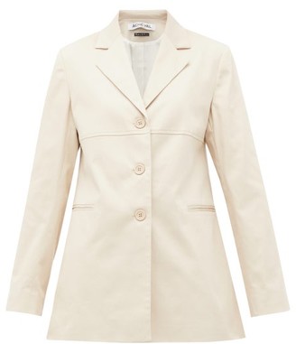 BEIGE Àcheval Pampa Acheval Pampa - Borges Stretch-cotton Blazer - Womens BEIGE Àcheval Pampa Acheval Pampa - Borges Stretch-cotton Blazer - Womens