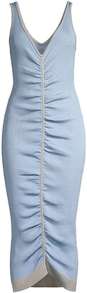 SUBOO Leah Rib-Knit Midi-Dress