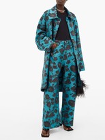 Thumbnail for your product : Marques Almeida Floral-jacquard Wide-leg Jeans - Blue Multi
