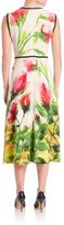Thumbnail for your product : Escada Floral-Print A-Line Dress