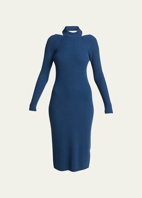Blue Turtleneck Dress | Shop The Largest Collection | ShopStyle
