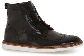 Topman HOUSE OF HOUNDS Black Leather Lace Brogue Boots
