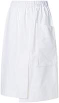 Cédric Charlier split-front high-waist midi skirt