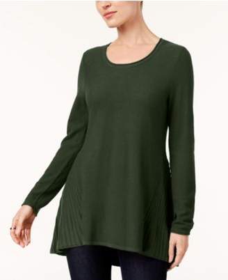 Style&Co. Style & Co Peplum-Back Tunic Sweater, Created for Macy's