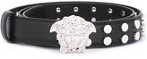 Versace - ceinture à design clouté Medusa - women - Cuir - 90